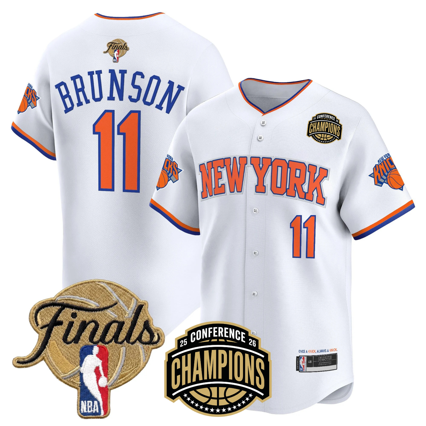 NYK 2026 Finals Vapor Baseball Gold Jersey - All Stitched