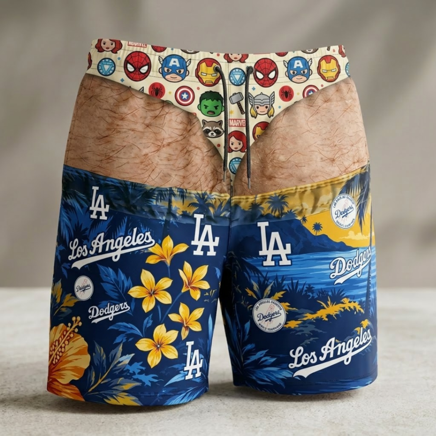 LAD Effect Body Funny Beach Short - Printed