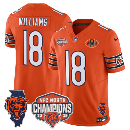 CHI 2025 NFC North Champions Patch Jersey V2 - All Stitched