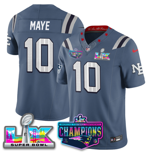 Men' NE 2025 Vapor Jersey - AFC Champions Limited Patch - Stitched n15