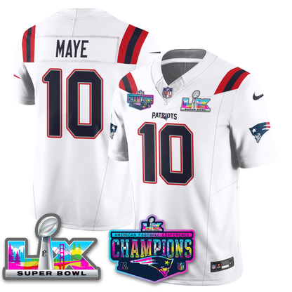 NE 2025 Vapor Jersey - AFC Champions Limited Patch - All Stitched