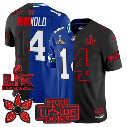 SEA 'Upside Down Edition' 2X Champs Patches Vapor Limited Jersey - Stitched