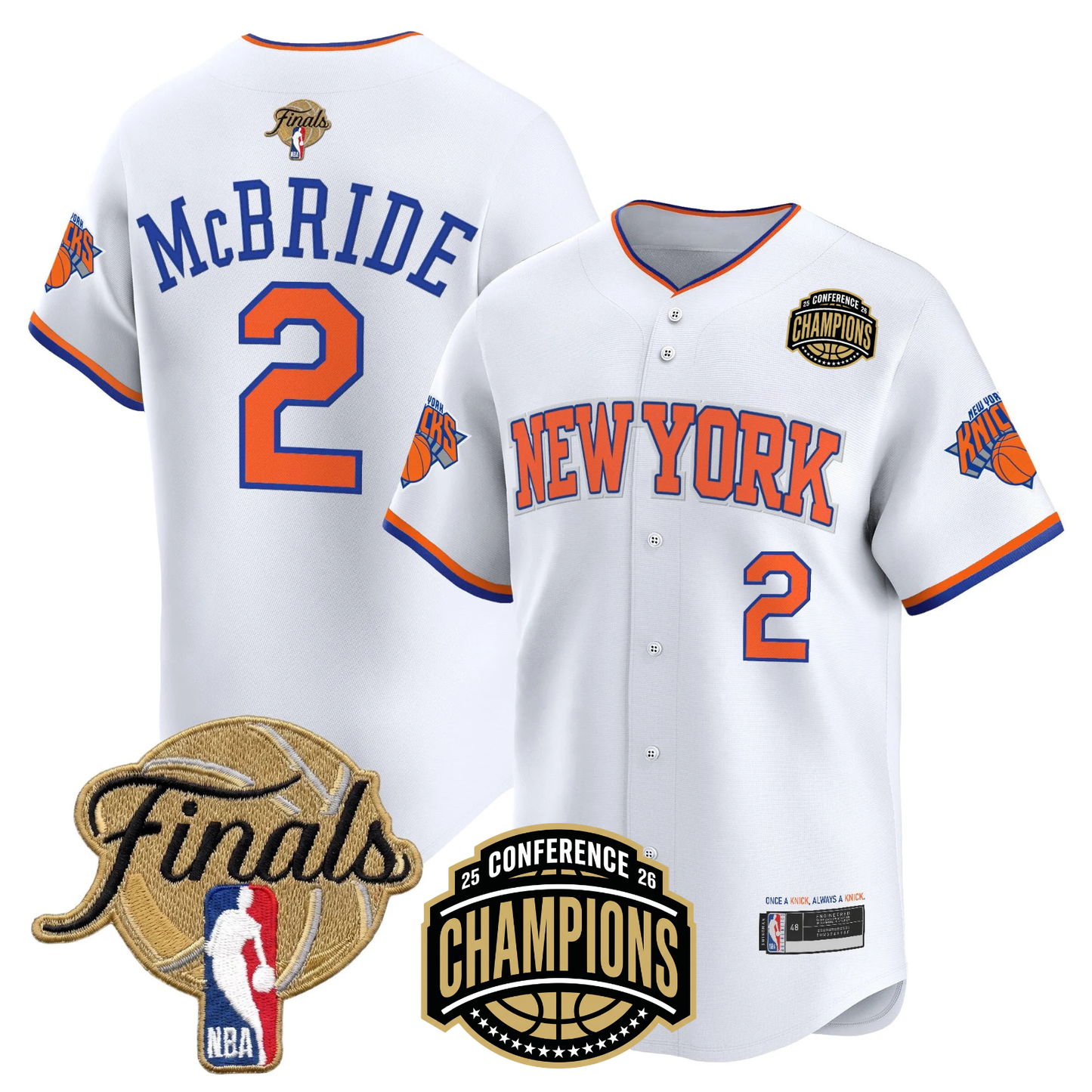 NYK 2026 Finals Vapor Baseball Gold Jersey - All Stitched