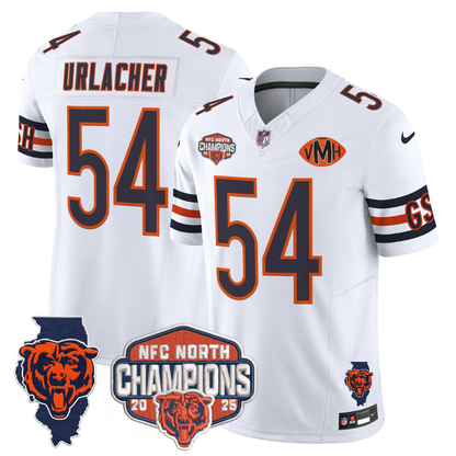 CHI 2025 NFC North Champions Patch Jersey V2 - All Stitched
