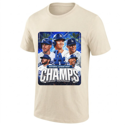 LAD 2026 NL WEST CHAMPS One Side T-Shirt - Printed