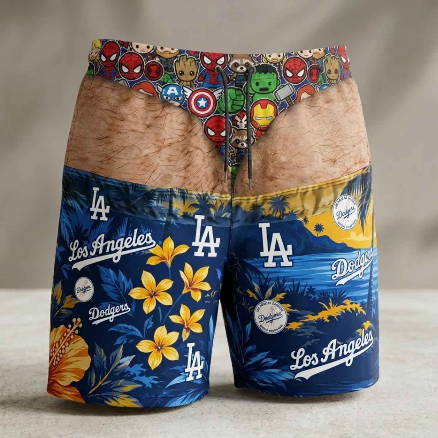 LAD Effect Body Funny Beach Short - Printed