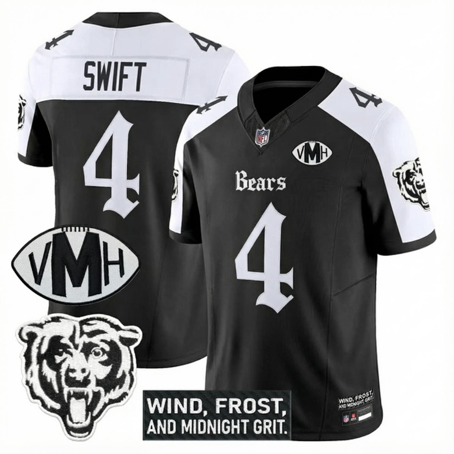 CHI 'Gothic Midway Legacy' VMH Tribute Patch Vapor Limited Jersey - All Stitched