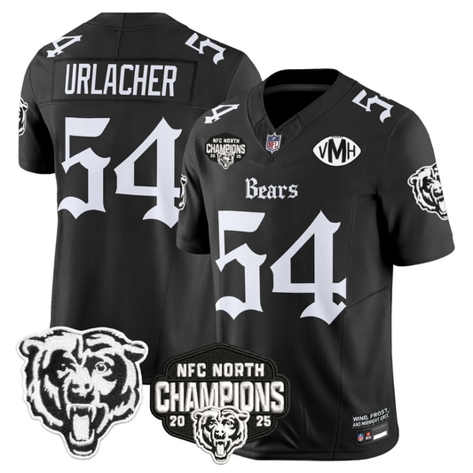 CHI 'Gothic Midway Legacy' NFC North Champions Patch Vapor Limited Jersey - Stitched