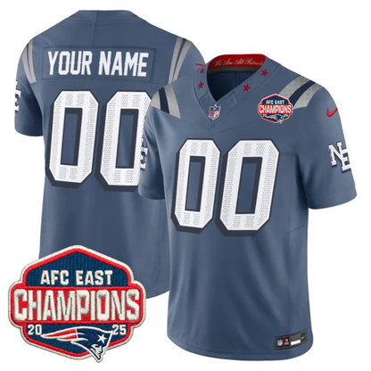 NE AFC East Champions Patch Vapor Limited Jersey - All Stitched