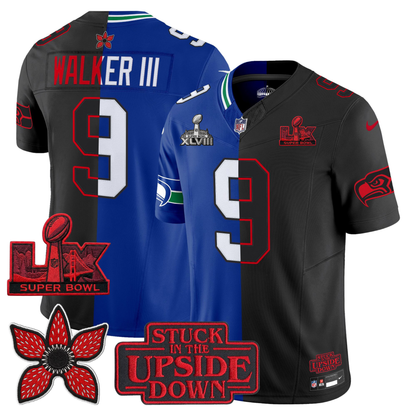 SEA 'Upside Down Edition' 2X Champs Patches Vapor Limited Jersey - Stitched