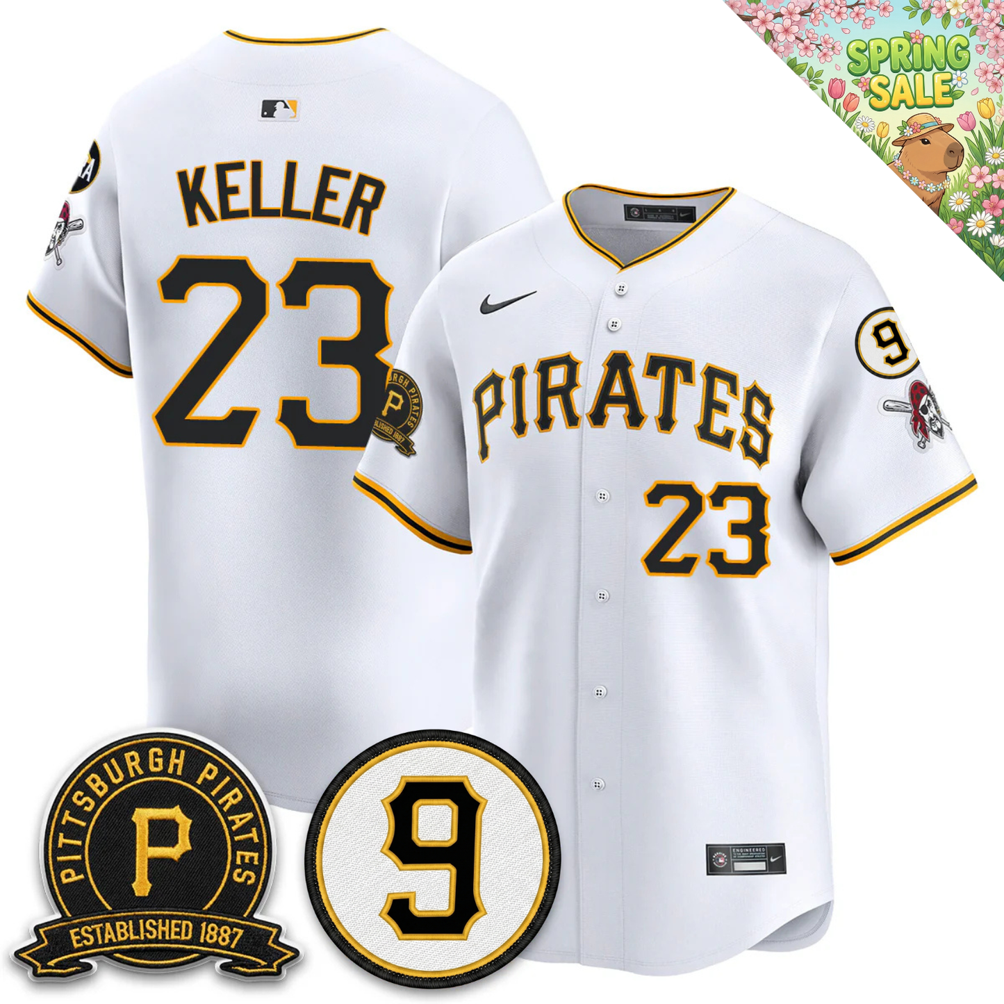 PIT Memories Vapor Limited Jersey - Bill Mazeroski & EST 1887 Patch - All Stitched