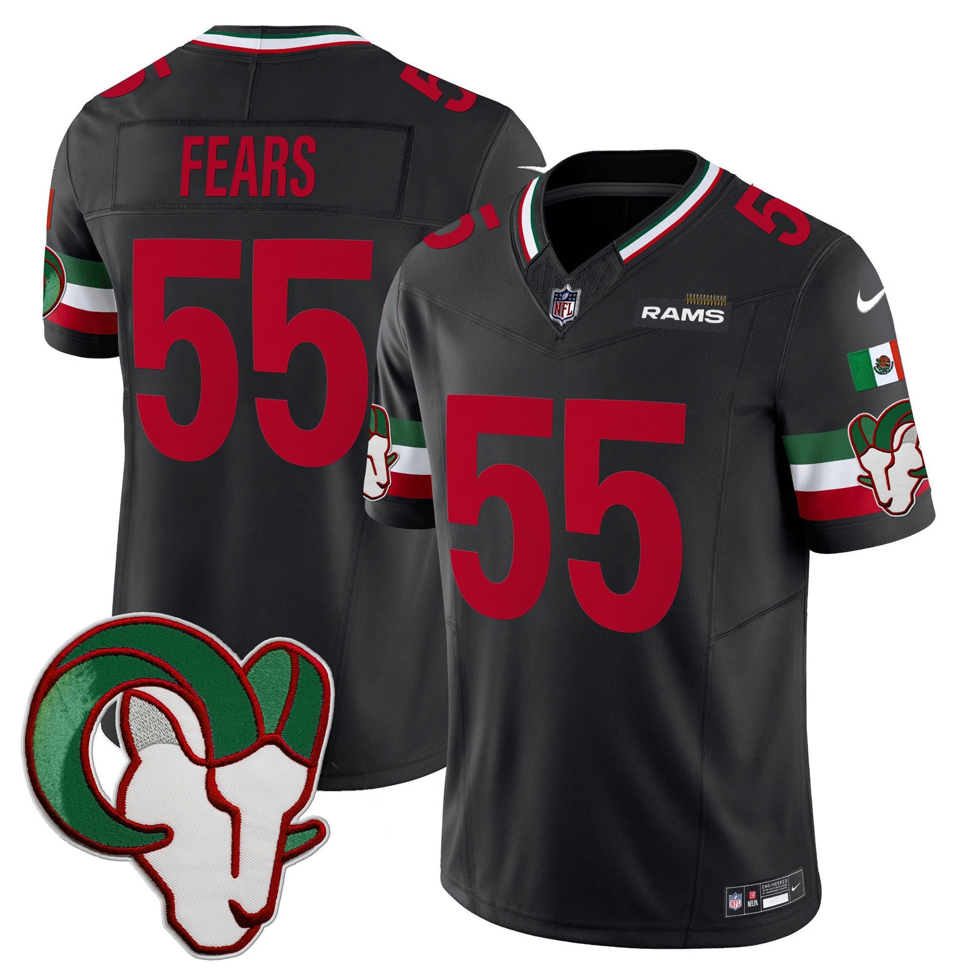 Men's Rams Mexico Vapor Limited Jersey - All Stitched