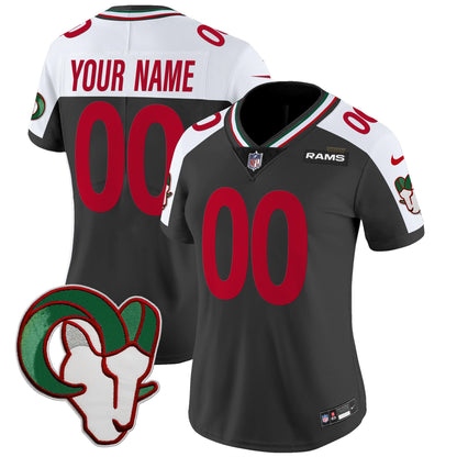 Rams Mexico Vapor Limited Custom Jersey - All Stitched