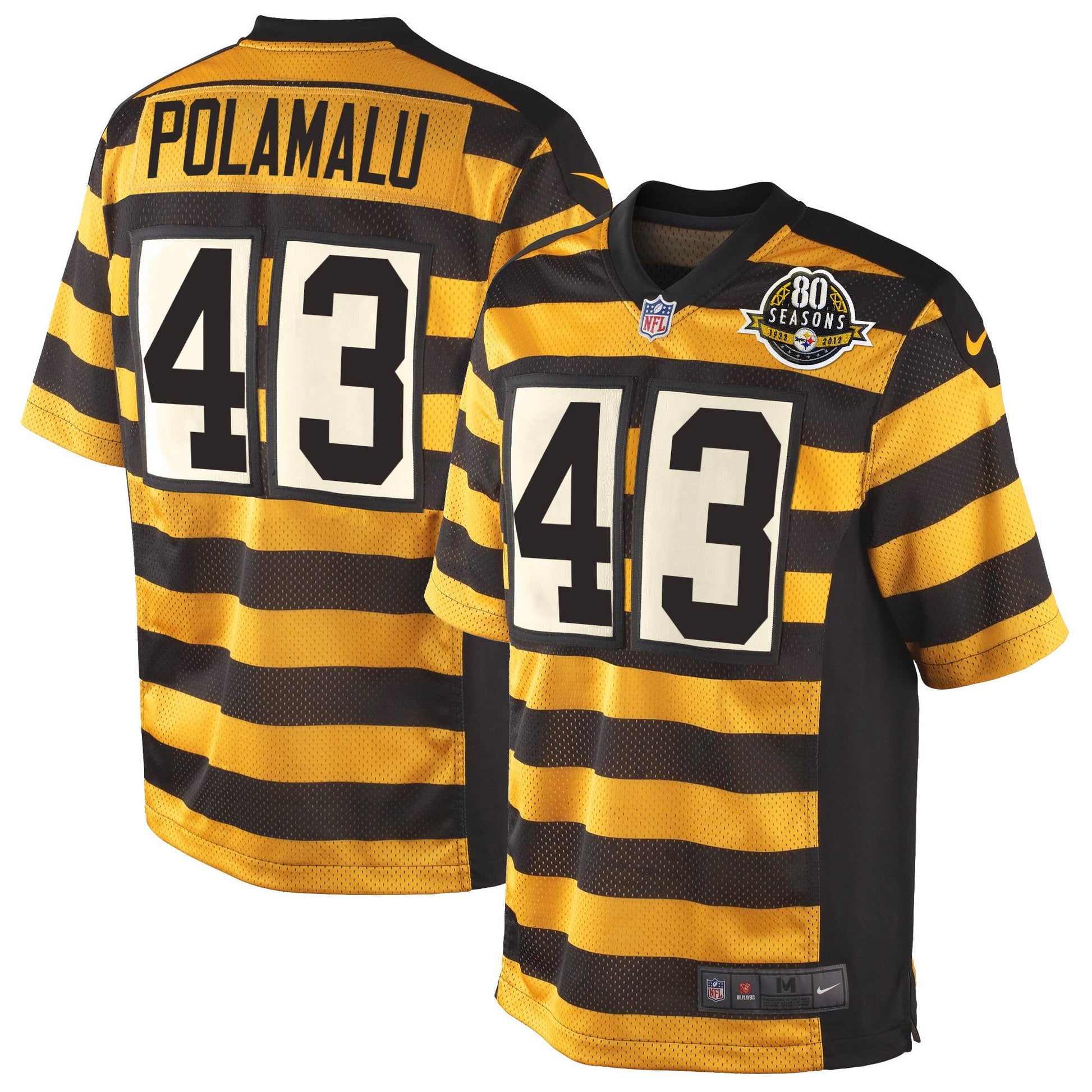 Pittsburgh Steelers Throwback Bunblebee Jersey - All Stitched