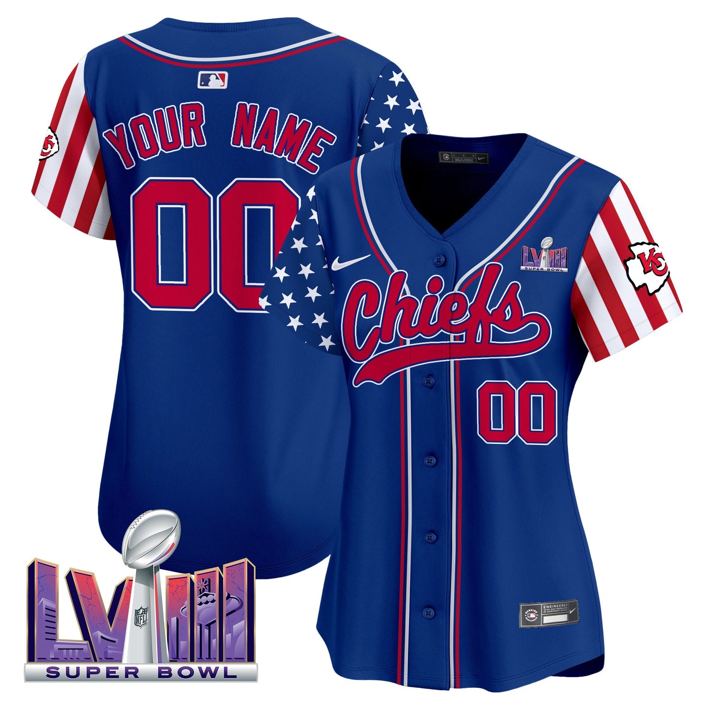 Chiefs 2024 American Style Vapor Premier Limited Custom Jersey - All Stitched