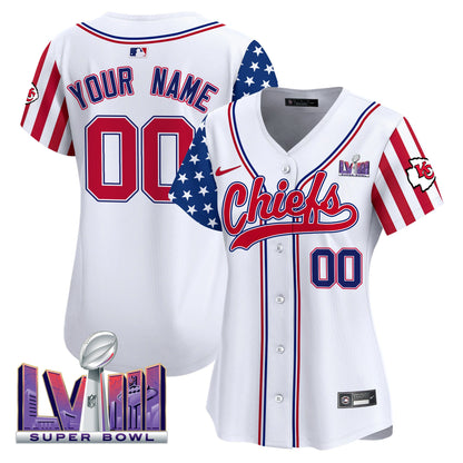 Chiefs 2024 American Style Vapor Premier Limited Custom Jersey - All Stitched