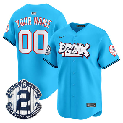 New York Yankees The Bronx Graffiti Vapor Premier Limited Custom Jersey V4 - All Stitched