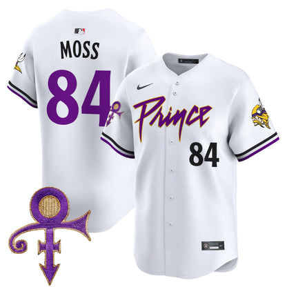 Men's Minnesota Vikings Prince Patch Vapor Premier Limited Jersey - All Stitched