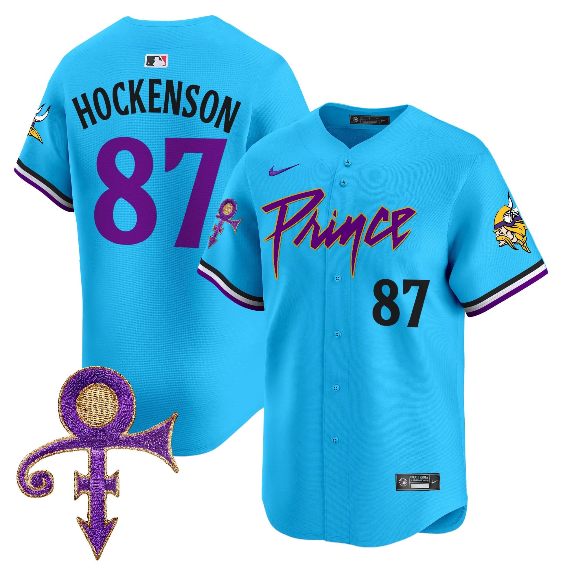 Men's Minnesota Vikings Prince Patch Vapor Premier Limited Jersey - All Stitched