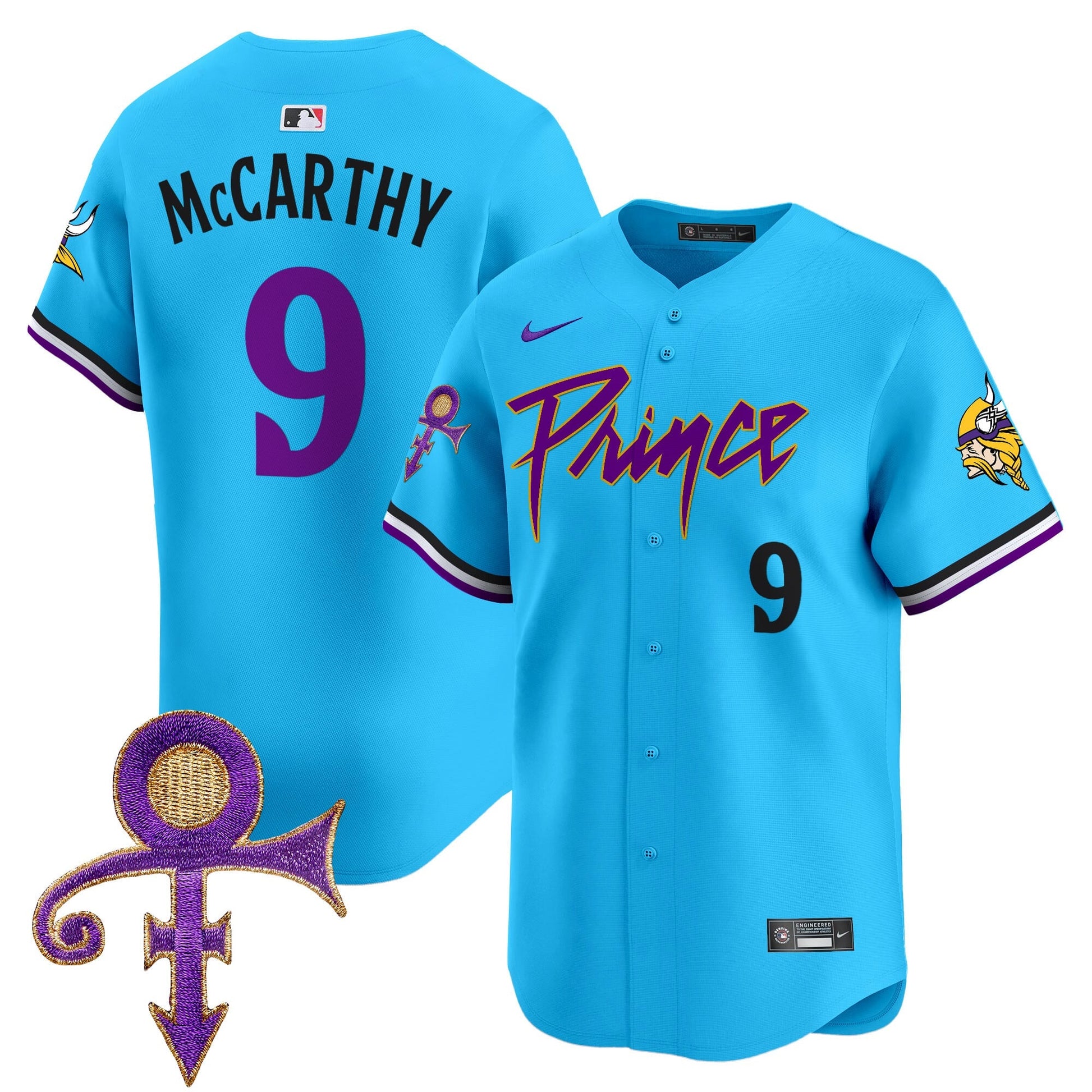 Men's Minnesota Vikings Prince Patch Vapor Premier Limited Jersey - All Stitched