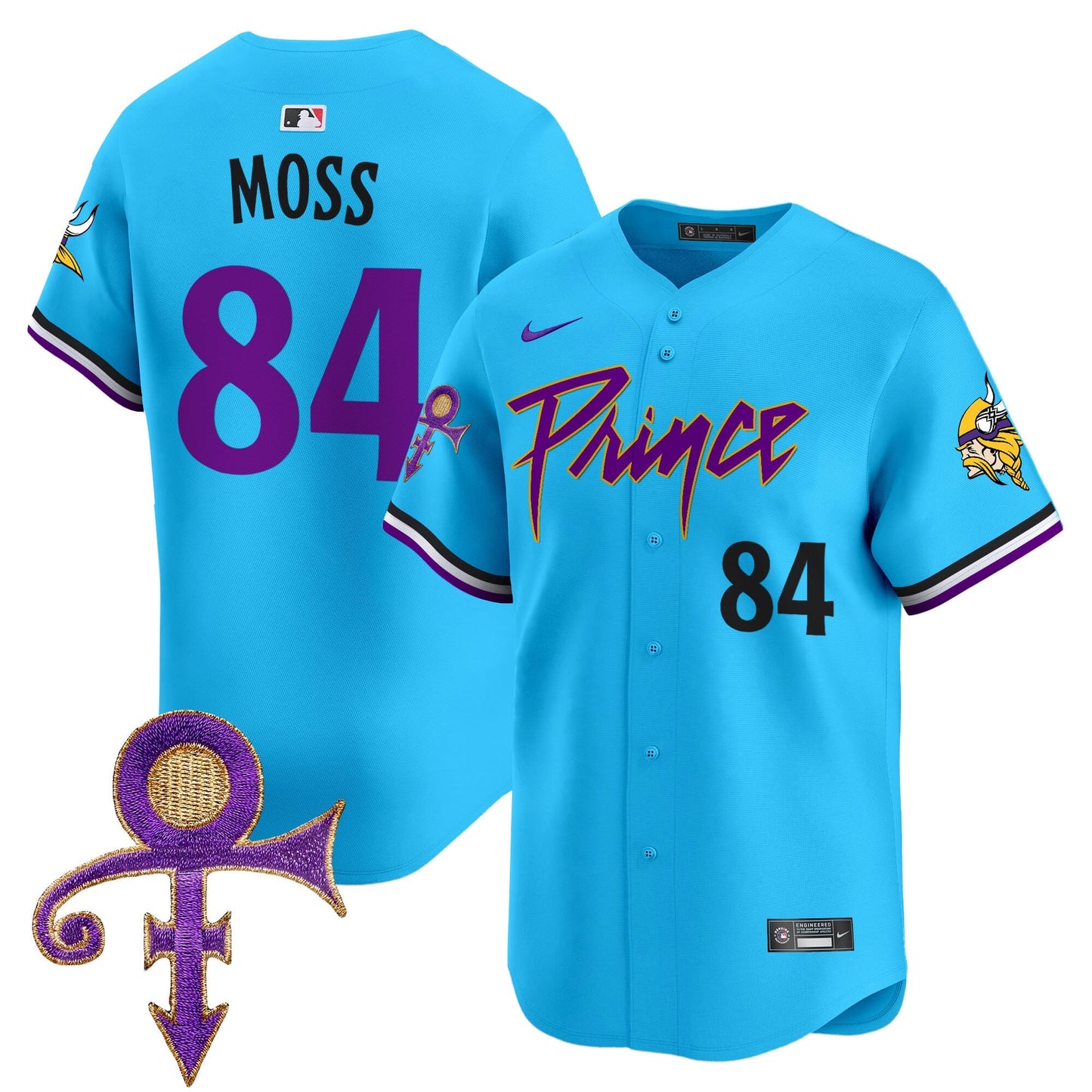 Men's Minnesota Vikings Prince Patch Vapor Premier Limited Jersey - All Stitched