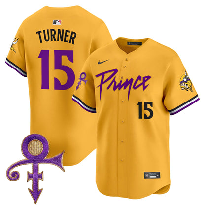 Men's Minnesota Vikings Prince Patch Vapor Premier Limited Jersey - All Stitched