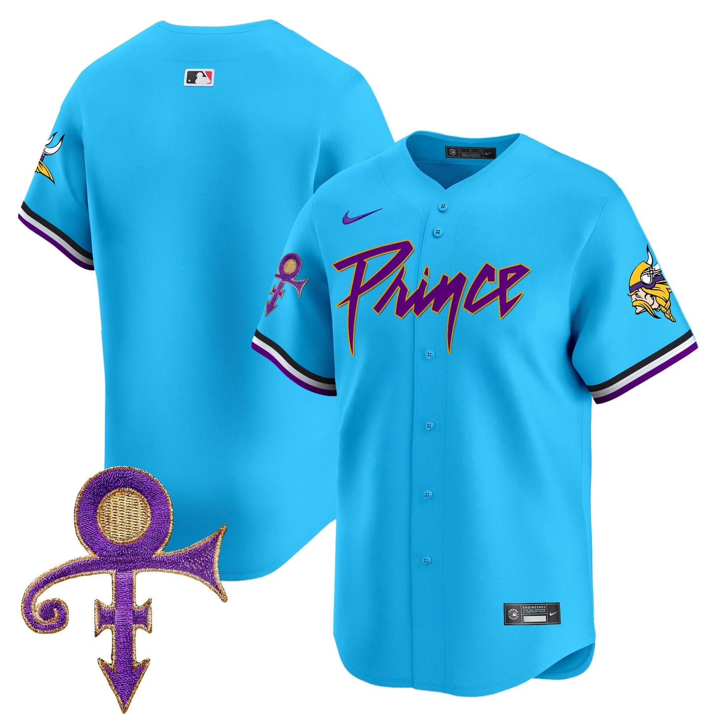 Men's Minnesota Vikings Prince Patch Vapor Premier Limited Jersey - All Stitched
