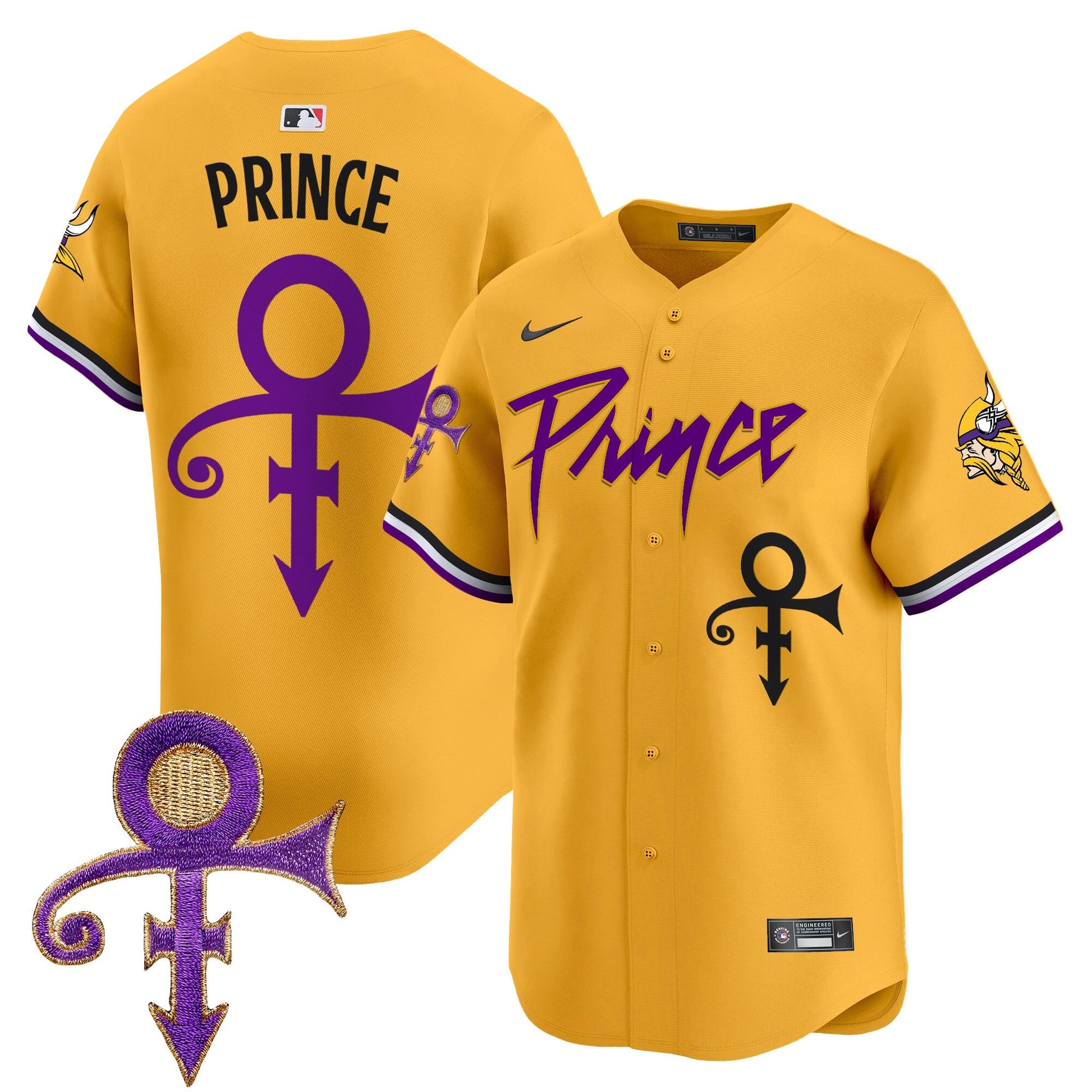 Men's Minnesota Vikings Prince Patch Vapor Premier Limited Jersey - All Stitched