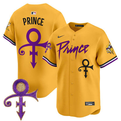 Men's Minnesota Vikings Prince Patch Vapor Premier Limited Jersey - All Stitched