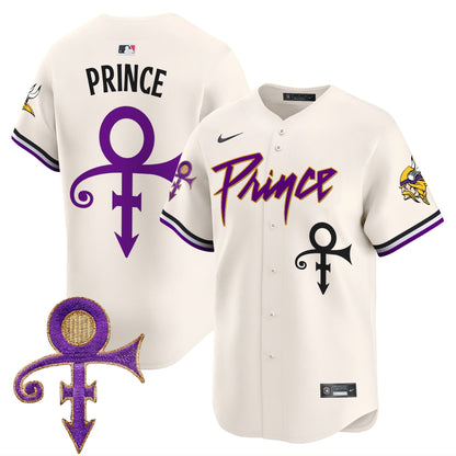 Men's Minnesota Vikings Prince Patch Vapor Premier Limited Jersey - All Stitched