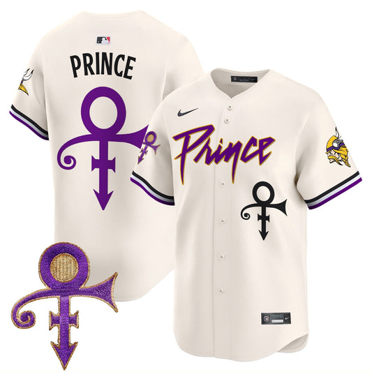 Men's Minnesota Vikings Prince Patch Vapor Premier Limited Jersey - All Stitched