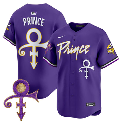 Men's Minnesota Vikings Prince Patch Vapor Premier Limited Jersey - All Stitched