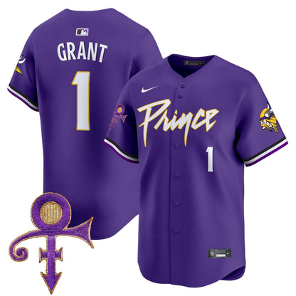 Men's Minnesota Vikings Prince Patch Vapor Premier Limited Jersey - All Stitched