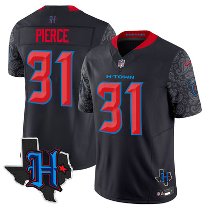 Men's Houston Texans 2024 Texas Patch Vapor Limited Jersey V4 - All Stitched