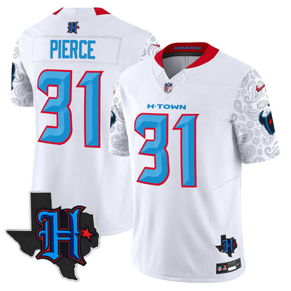 Men's Houston Texans 2024 Texas Patch Vapor Limited Jersey V4 - All Stitched