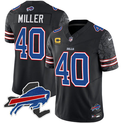 Men's Bills New York Patch Vapor Limited Jersey V2 - All Stitched