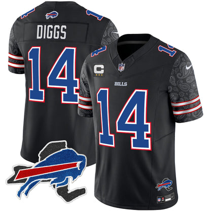 Men's Bills New York Patch Vapor Limited Jersey V2 - All Stitched