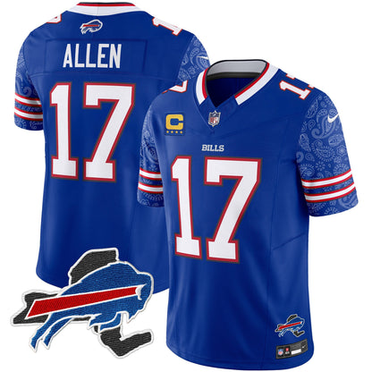 Men's Bills New York Patch Vapor Limited Jersey V2 - All Stitched