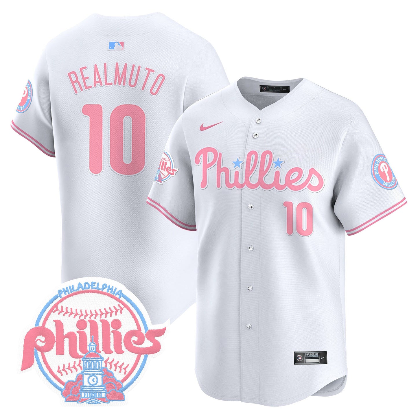 Unisex Phillies Bubblegum Pink Vapor Premier Limited Jersey V2 - All Stitched