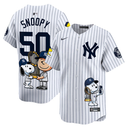Unisex New York Yankees Peanut Snoopy Vapor Premier Limited Jersey - Printed