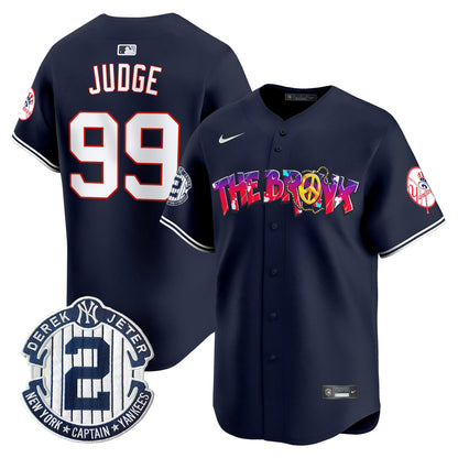 Men's New York Yankees The Bronx Graffiti Vapor Premier Limited Jersey V7 - All Stitched