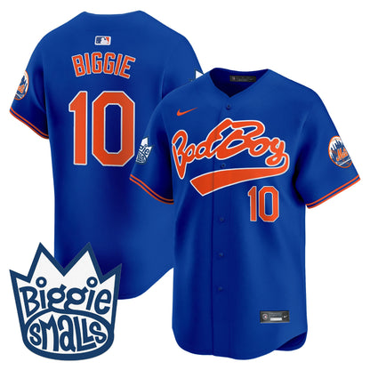 Men's Mets Biggie Smalls Vapor Premier Limited Jersey - All Stitched
