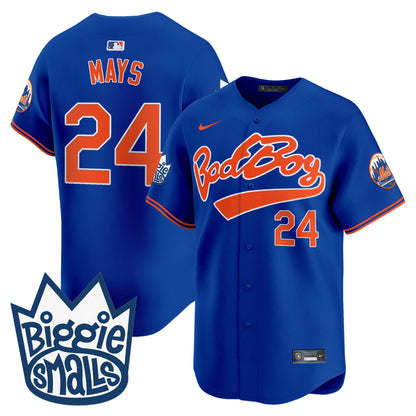 Men's Mets Biggie Smalls Vapor Premier Limited Jersey - All Stitched