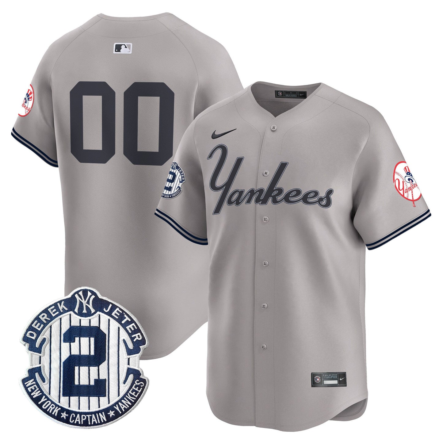 Yankees Throwback Vapor Premier Limited Custom Jersey V2 - All Stitched