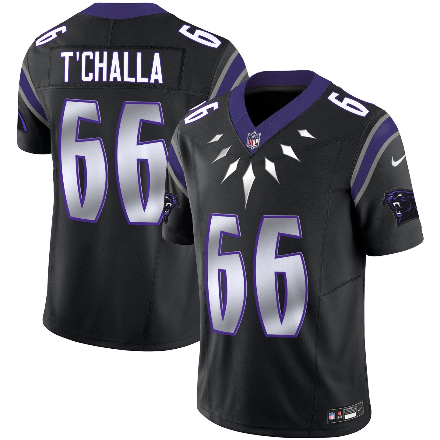 Men's Carolina Panthers Wakanda Vapor Limited Jersey - All Stitched