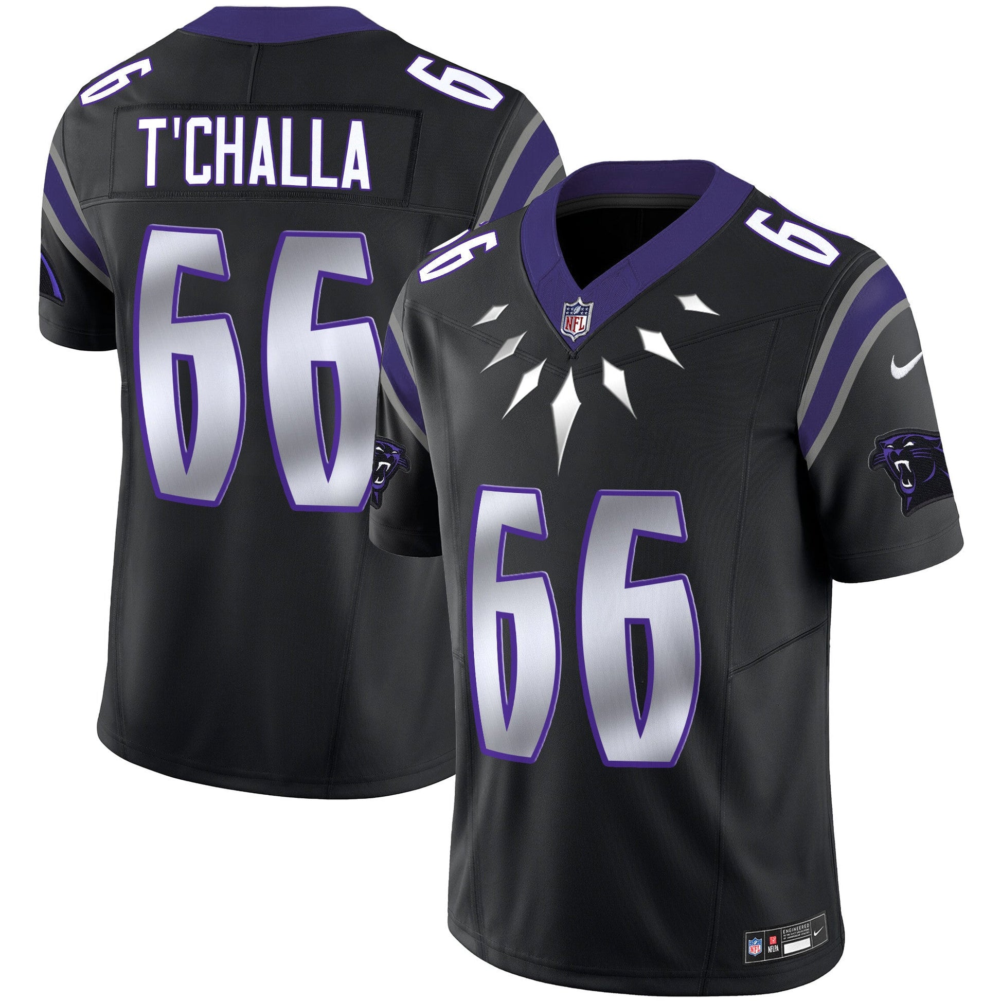Men's Carolina Panthers Wakanda Vapor Limited Jersey - All Stitched
