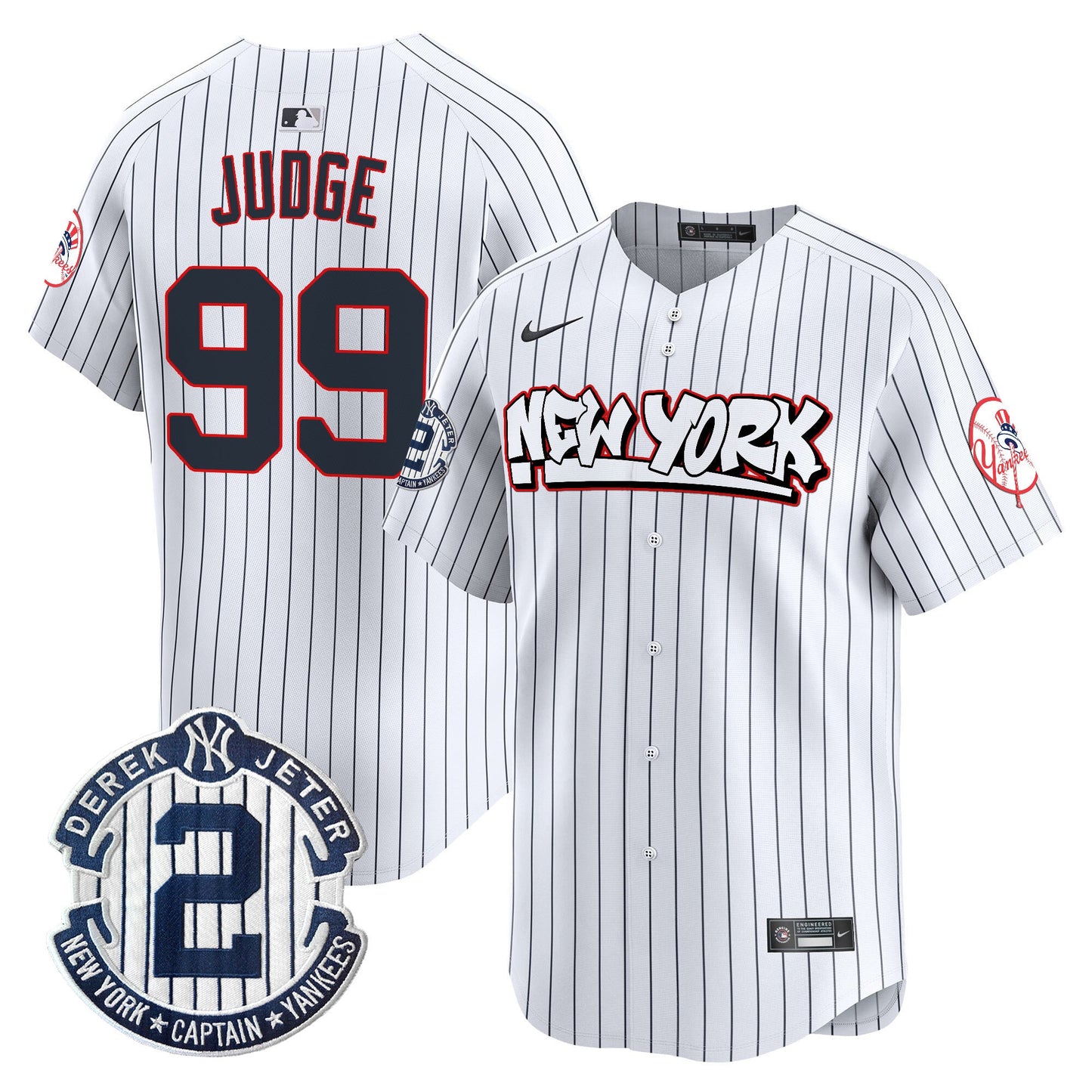 Men's New York Yankees Graffiti Vapor Premier Limited Jersey V2 - All Stitched