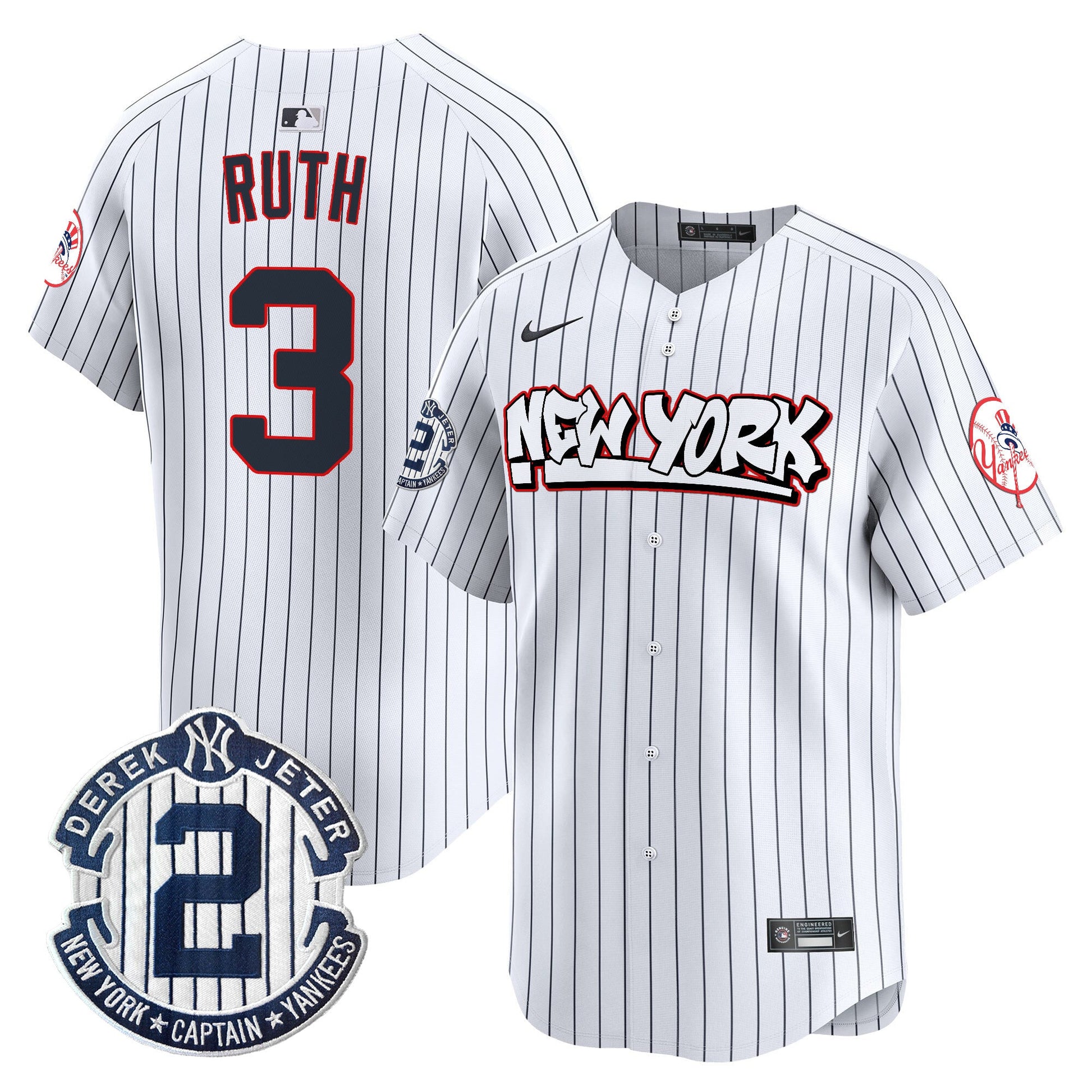 Men's New York Yankees Graffiti Vapor Premier Limited Jersey V2 - All Stitched