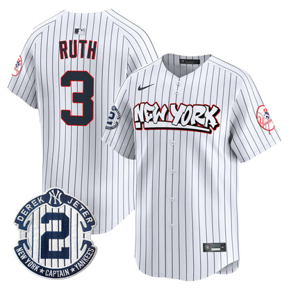 Men's New York Yankees Graffiti Vapor Premier Limited Jersey V2 - All Stitched