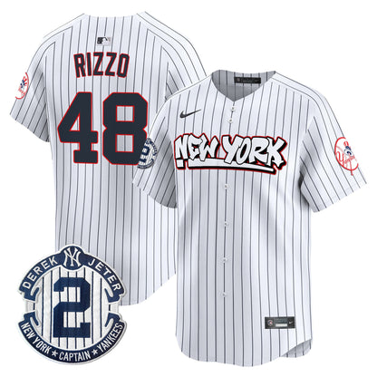 Men's New York Yankees Graffiti Vapor Premier Limited Jersey V2 - All Stitched